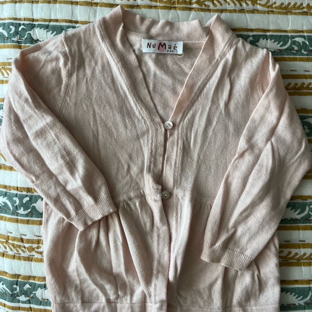 NuMaé Pink Cardigan kid girl chic
